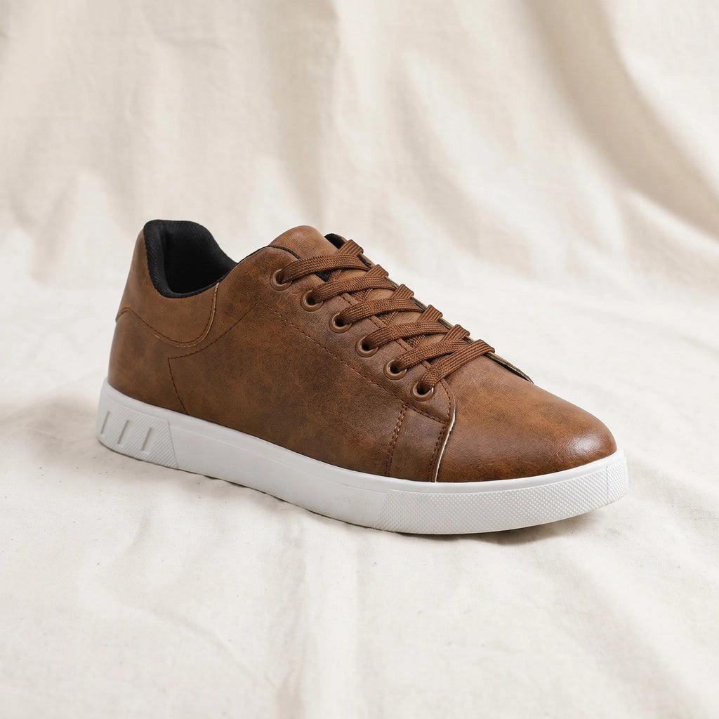Jerome Low-Top Sneakers - Color:Brown;Size:39