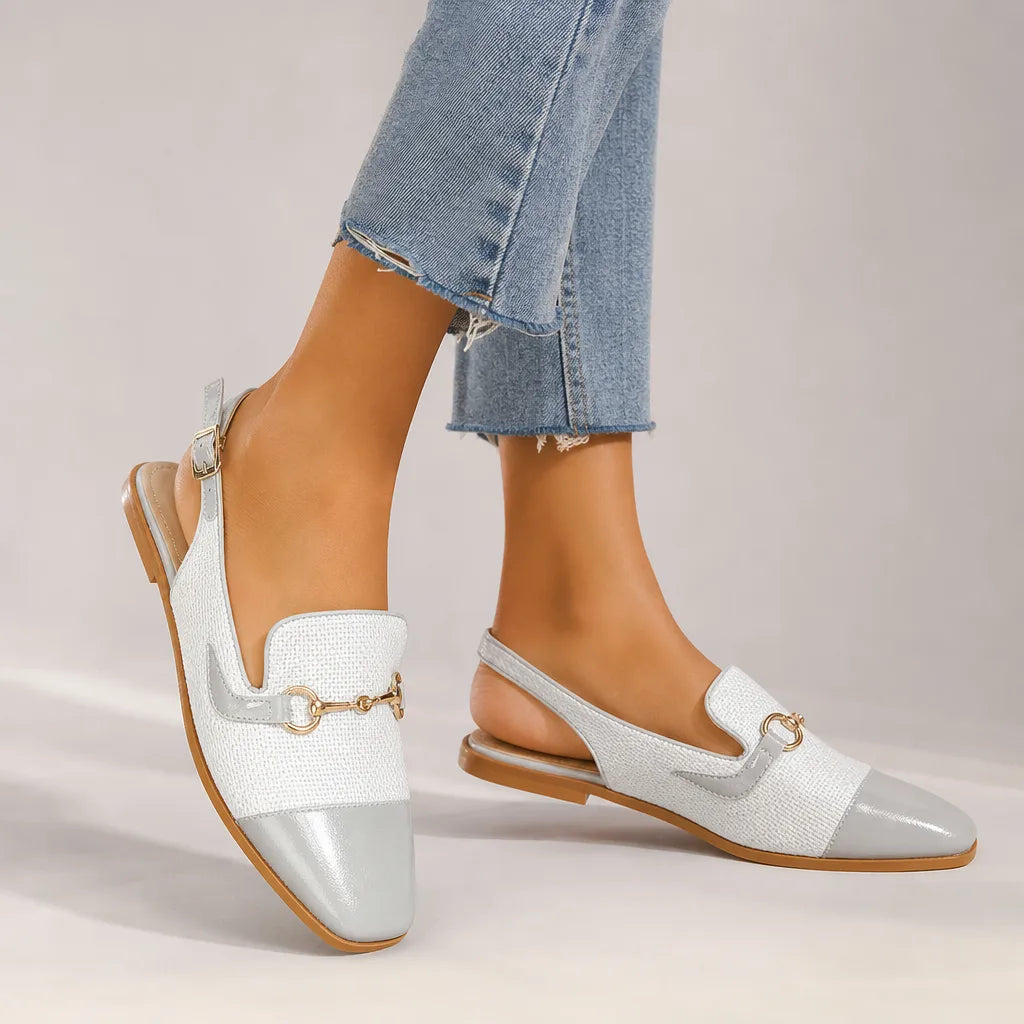 Light Gray Lyla Pointed Mary Janes 2