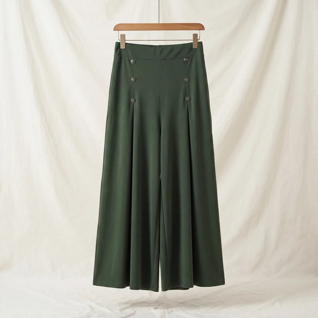 Jessie High Waist Sailors - Color:Green;Size:S