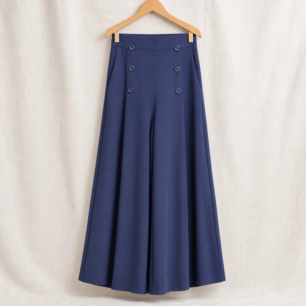 Jessie High Waist Sailors - Color:Navy;Size:S