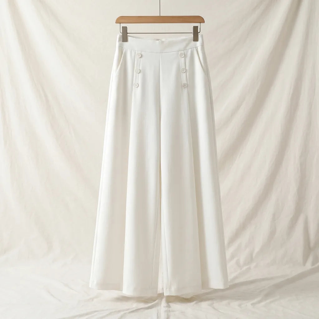 Jessie High Waist Sailors - Color:White;Size:S