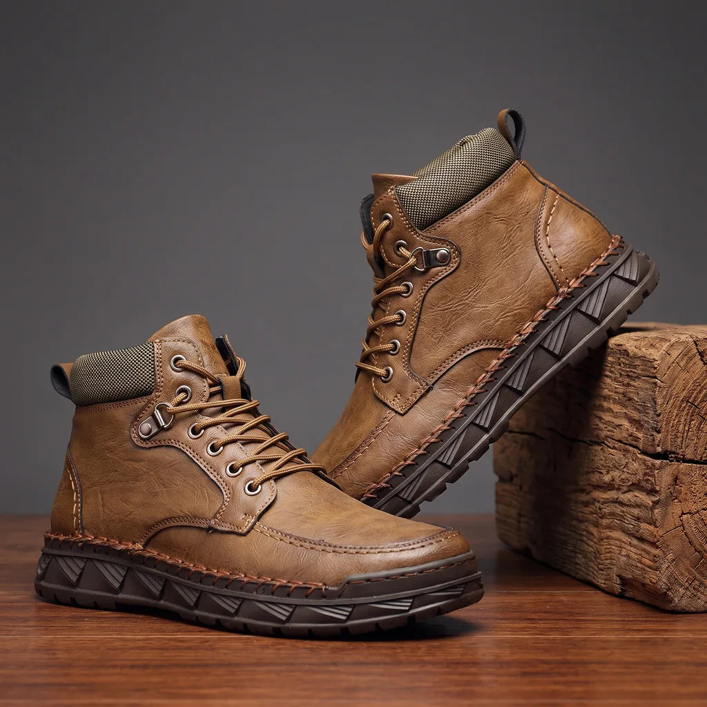 Johnson Road Martin Boots - Color:Dark Brown;Size:38