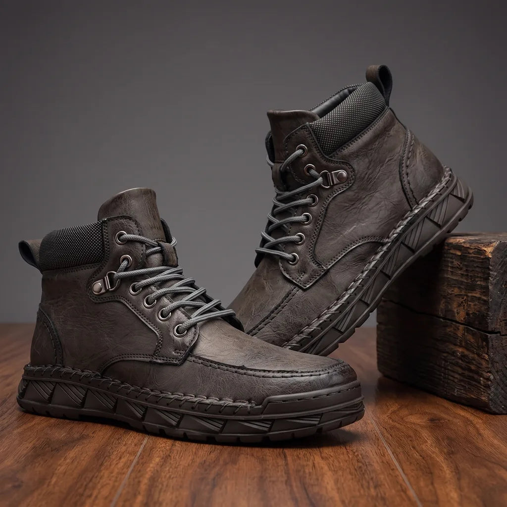 Johnson Road Martin Boots - Color:Gray;Size:38