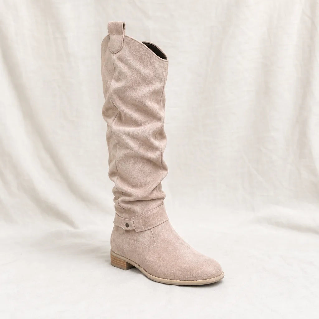 Women's Beige Summit | Women's Knee High Boots - No match