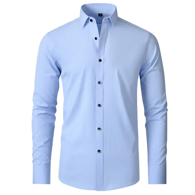 Juno Slim Stretch Shirt - Blue