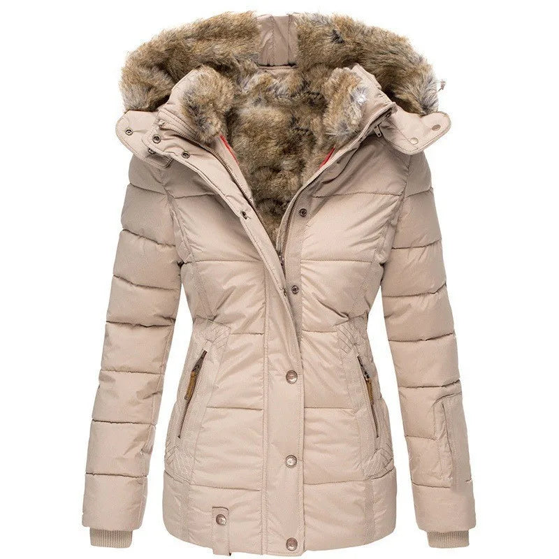 Kaitlyn | Women's Comfortable Coat - Color:Beige;Size:XS