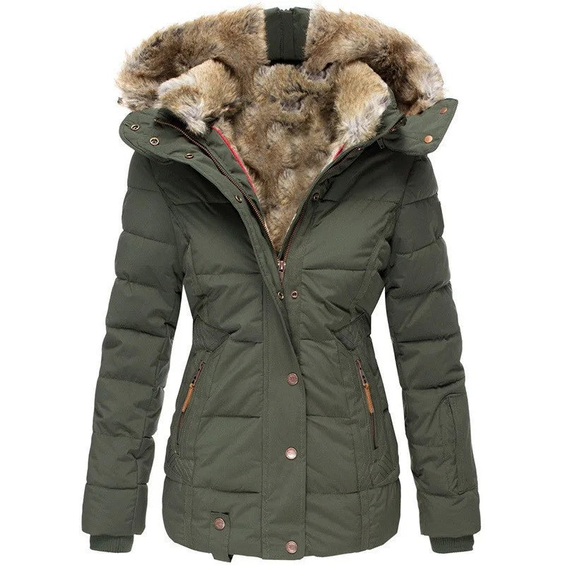 Kaitlyn | Women's Comfortable Coat - Color:Green;Size:XS