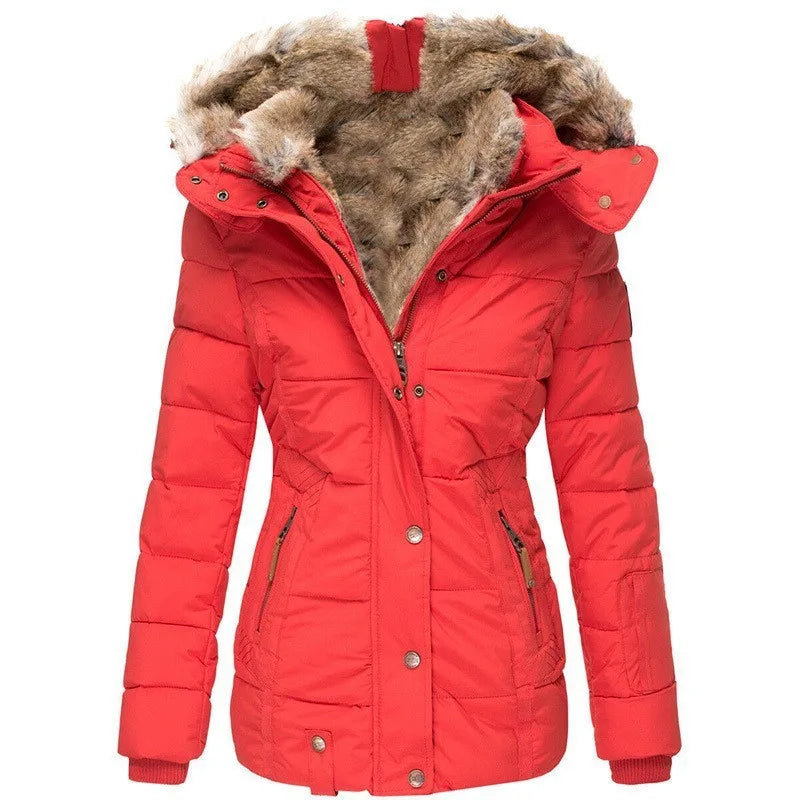 Kaitlyn | Women's Comfortable Coat - Color:Red;Size:XS