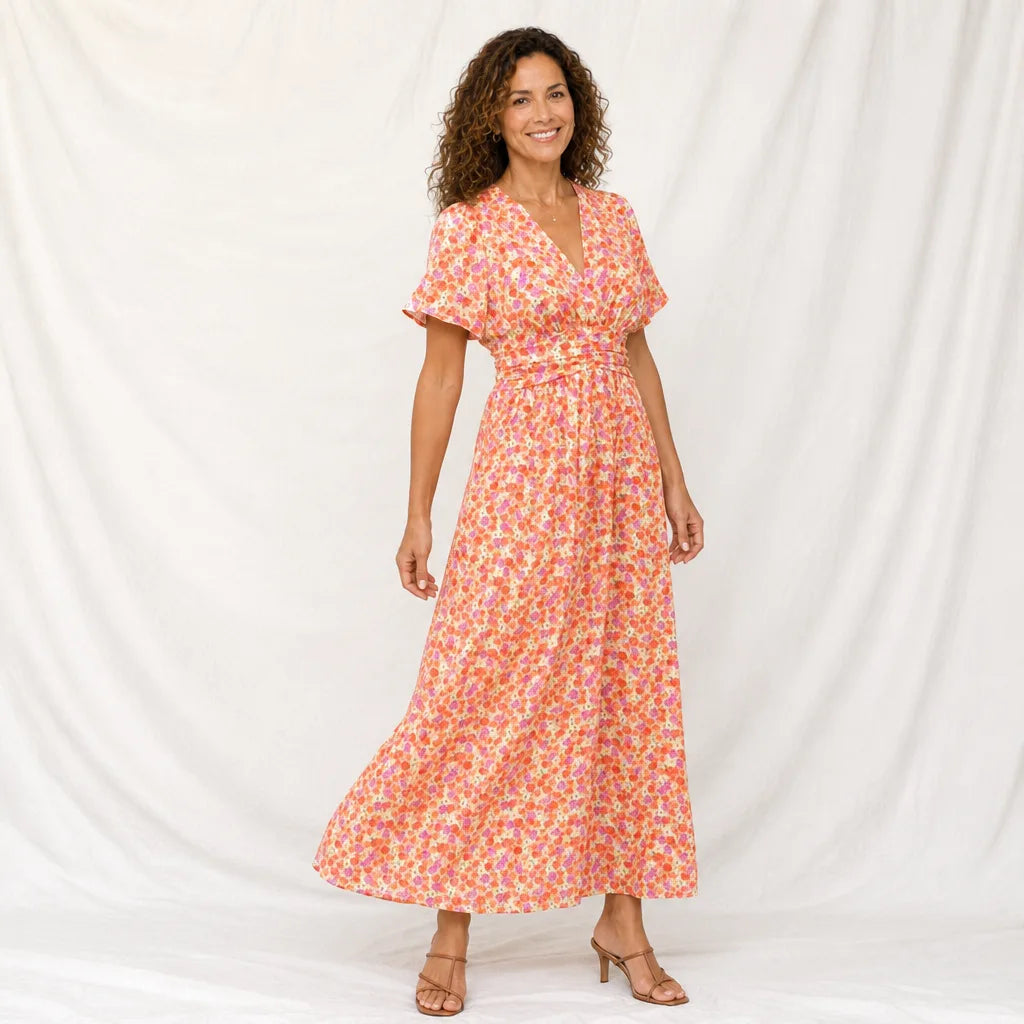 Women's Orange Kessler | Maxi Dress