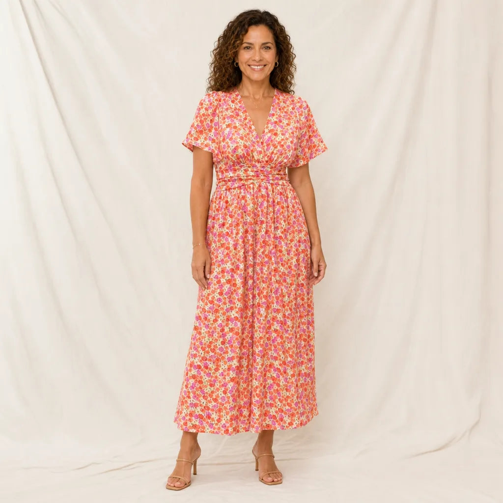 Women's Orange Kessler | Maxi Dress