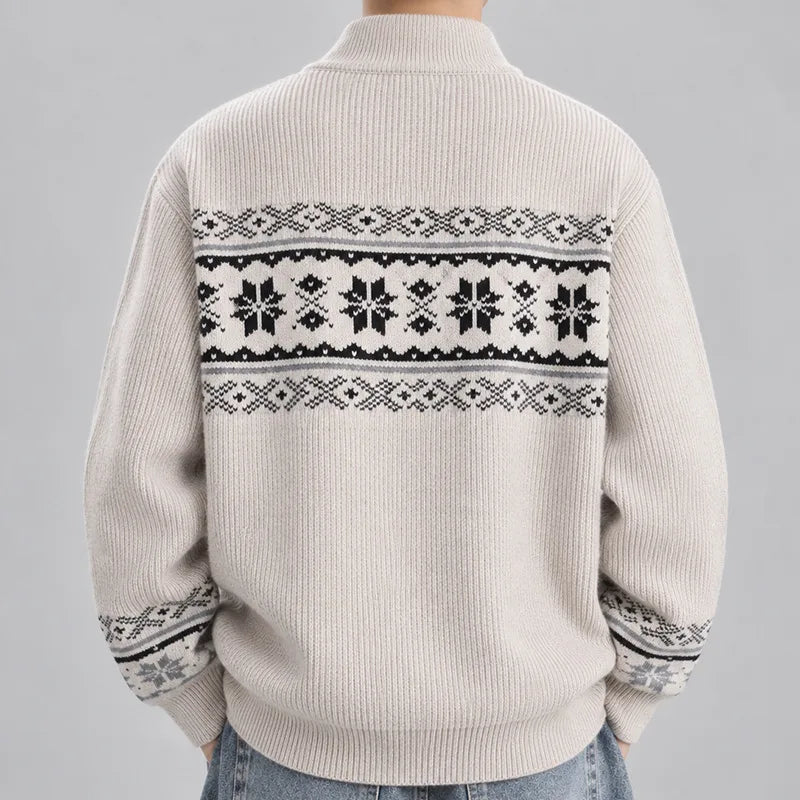 Men's Kevin | Men's Fair Isle Knitted Cardigan