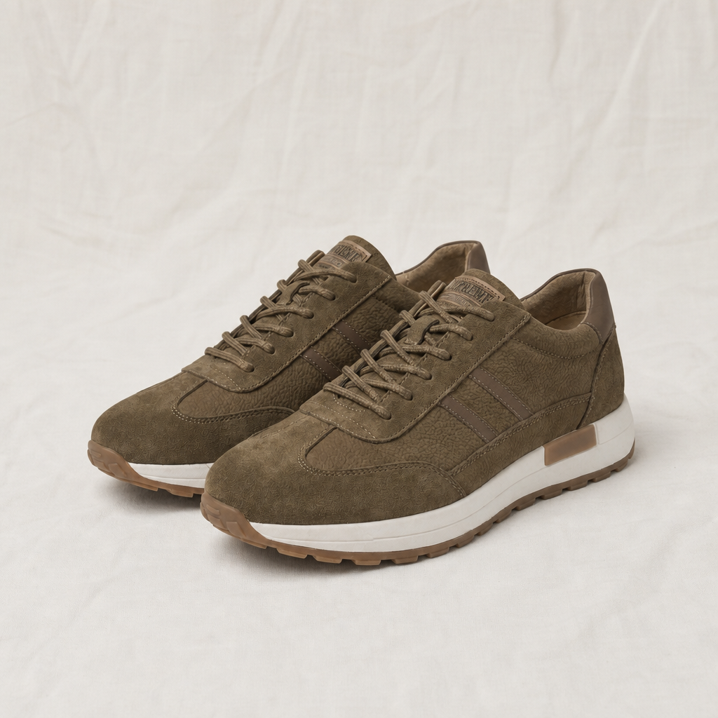 Ian Caye | Mens Leather Low Top Trainers