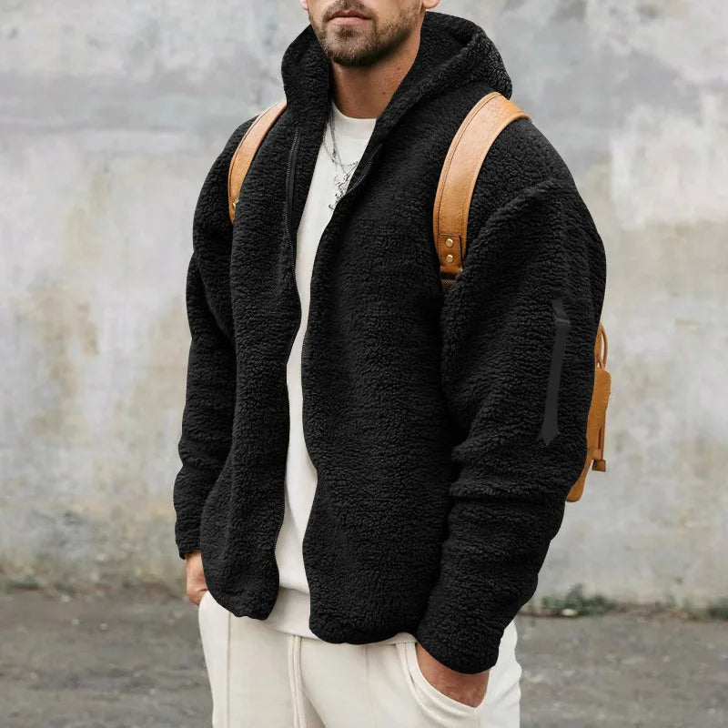 Kingsley | Men's Zip Hoodie - Color:Black;Size:XS