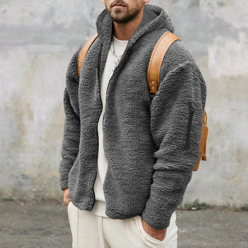 Kingsley | Men's Zip Hoodie - Color:Grey;Size:XS