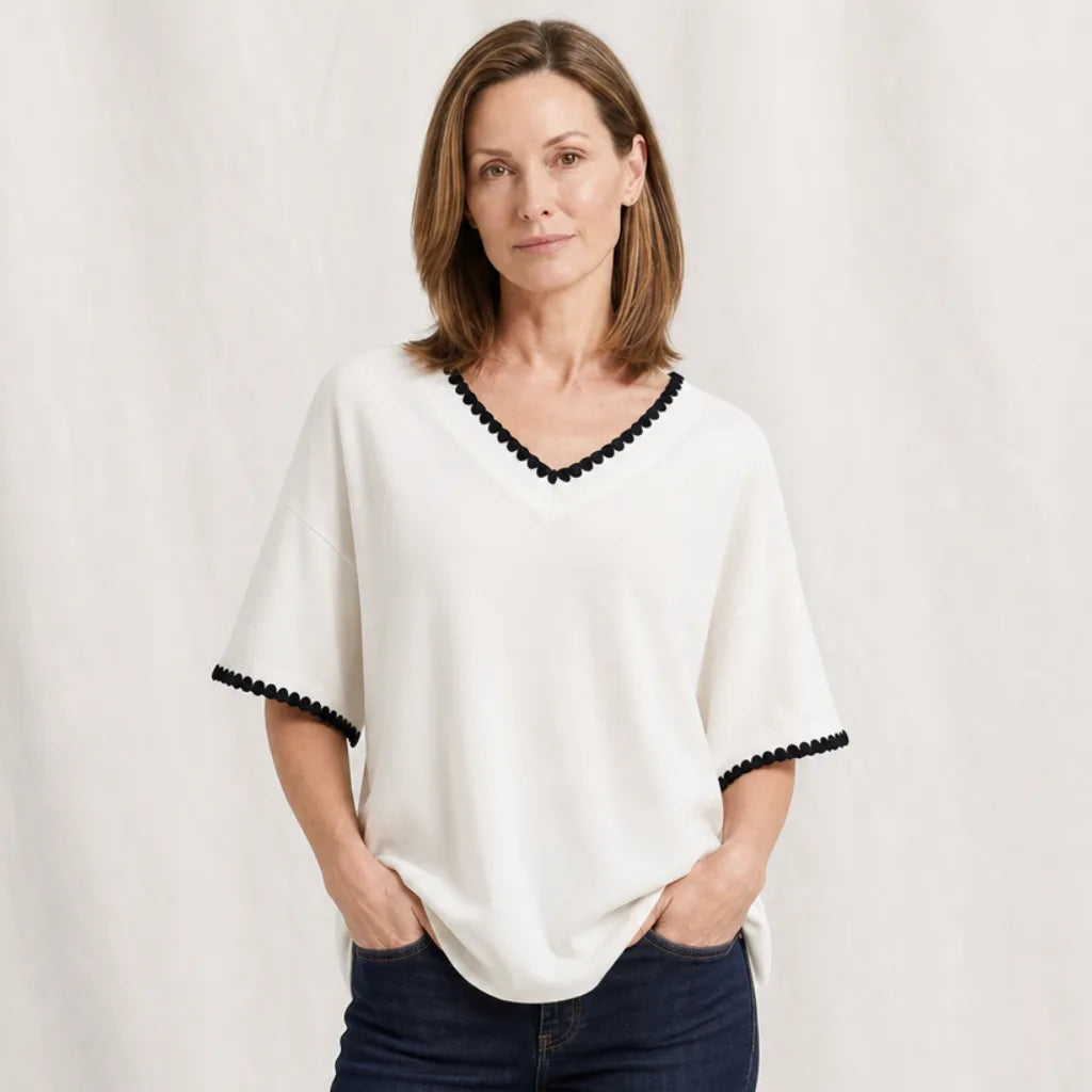 Women's Kipling Cotton V-Neck T-Shirt