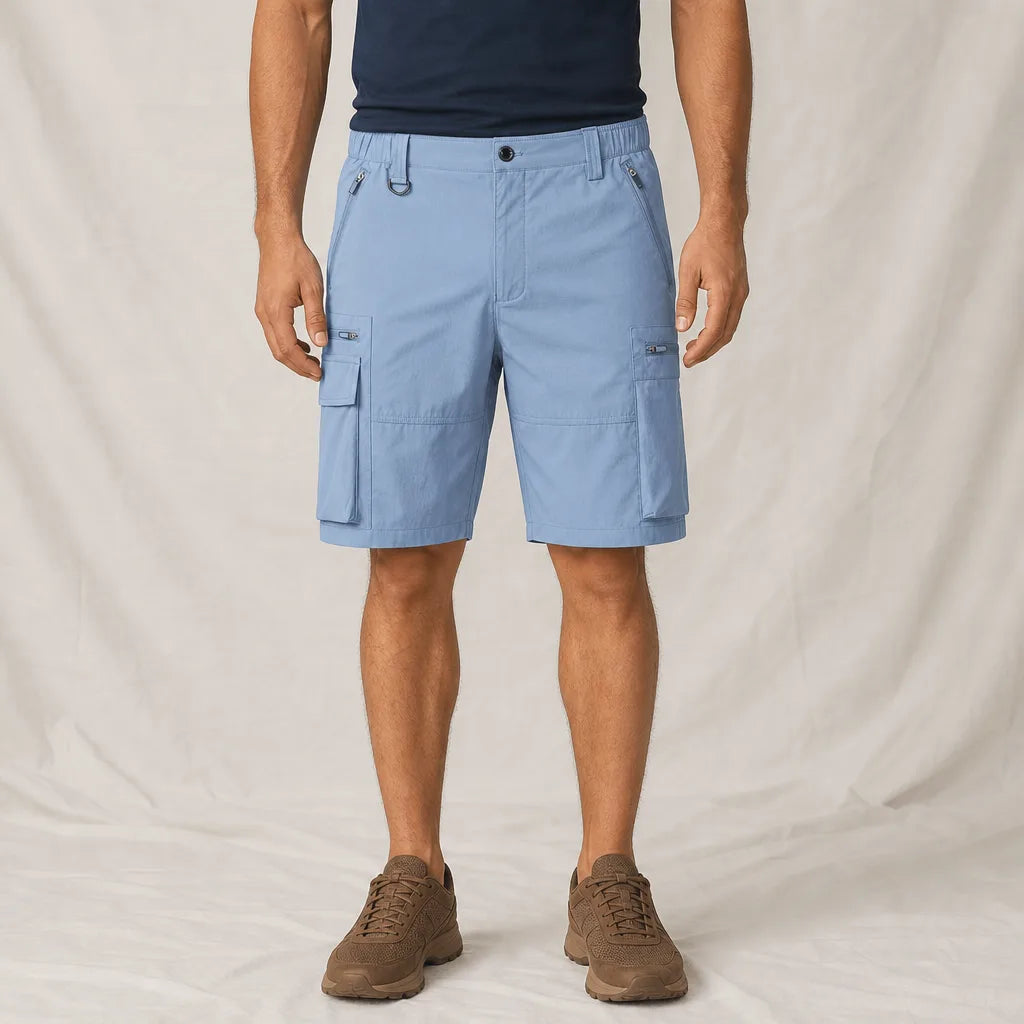 Men's Blue Pierson Straight Cargo Shorts
