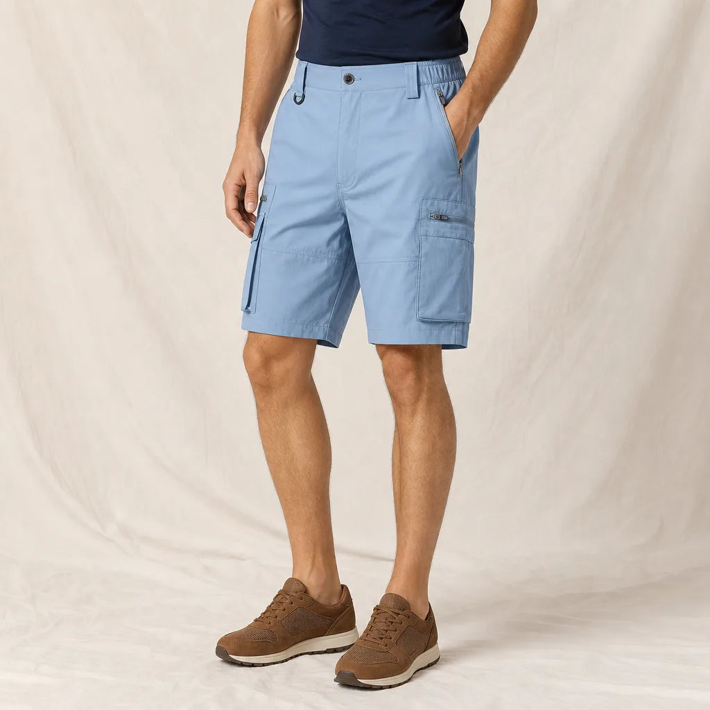 Men's Blue Pierson Straight Cargo Shorts