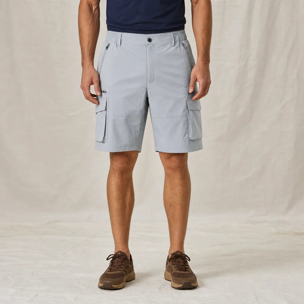 Men's Gray Pierson Straight Cargo Shorts