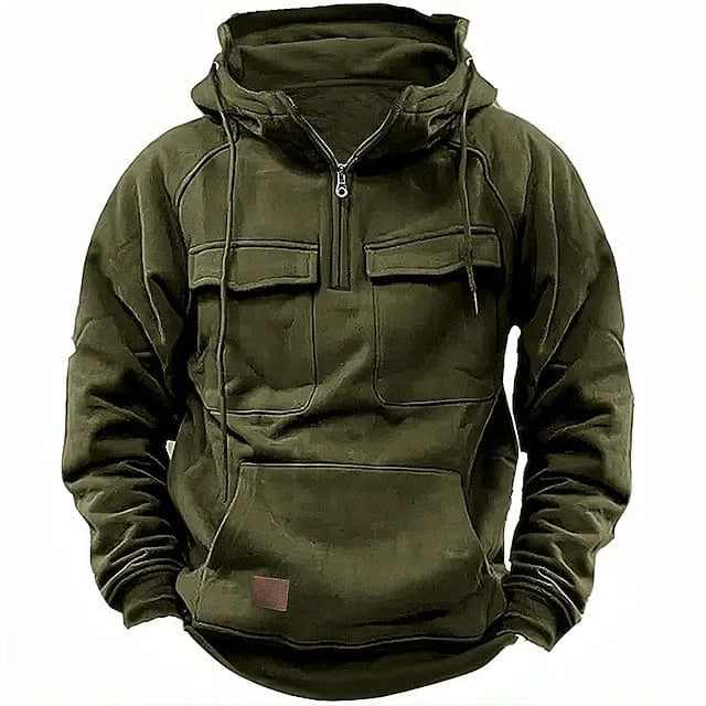 Langford Mens Hoodie - Color:Dark Green;Size:XS