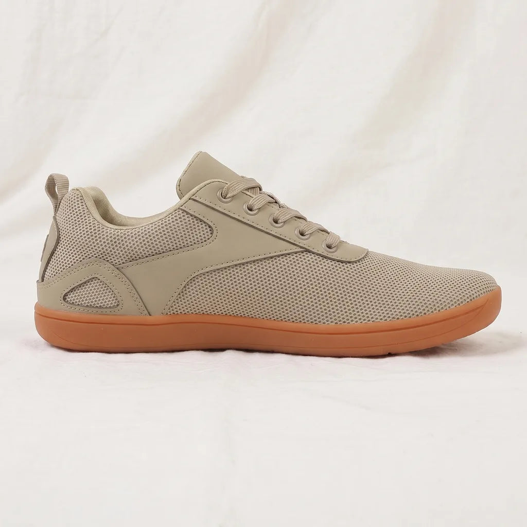 Beige Rosa Flyknit Walking Sneakers 2