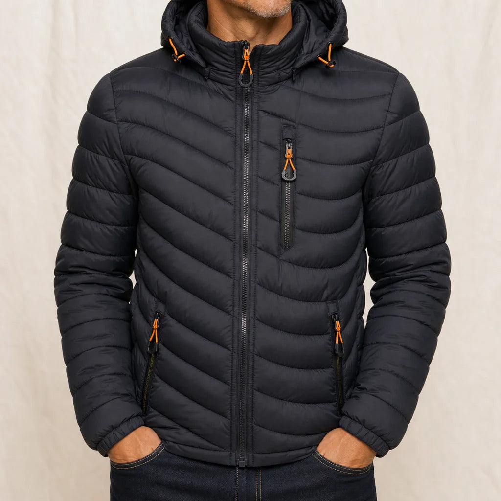 Leland Mens Puffer Jacket - Color:Black;Size:S