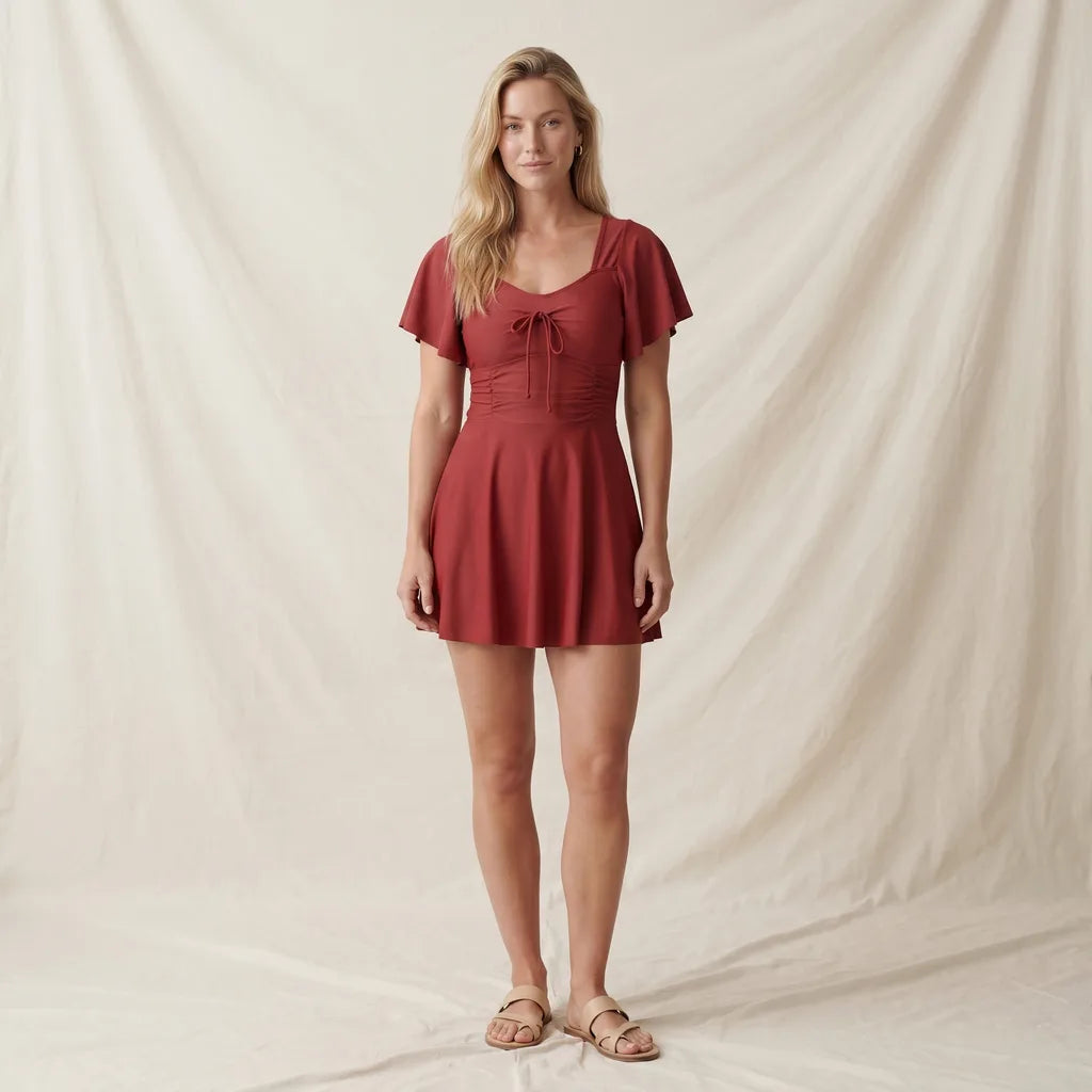 Women's Red Honor Plus Size One-Piece Swimsuit