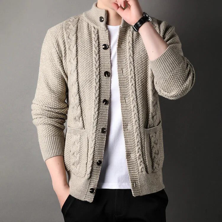 Men's Locke | Men's Knitted Cardigan Jumper