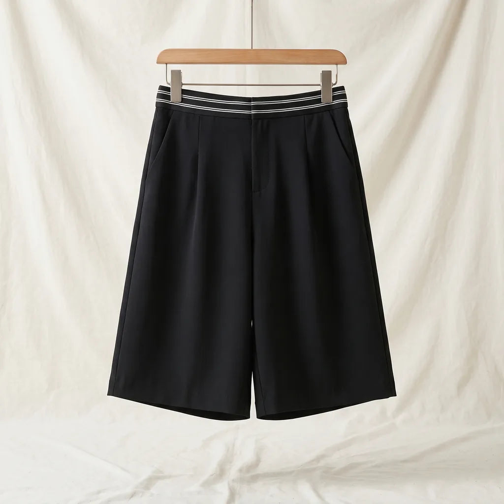 Louis High-Waist Shorts - Color:Black;Size:S