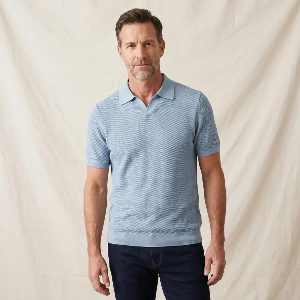 Lucas Cotton Pique Polo