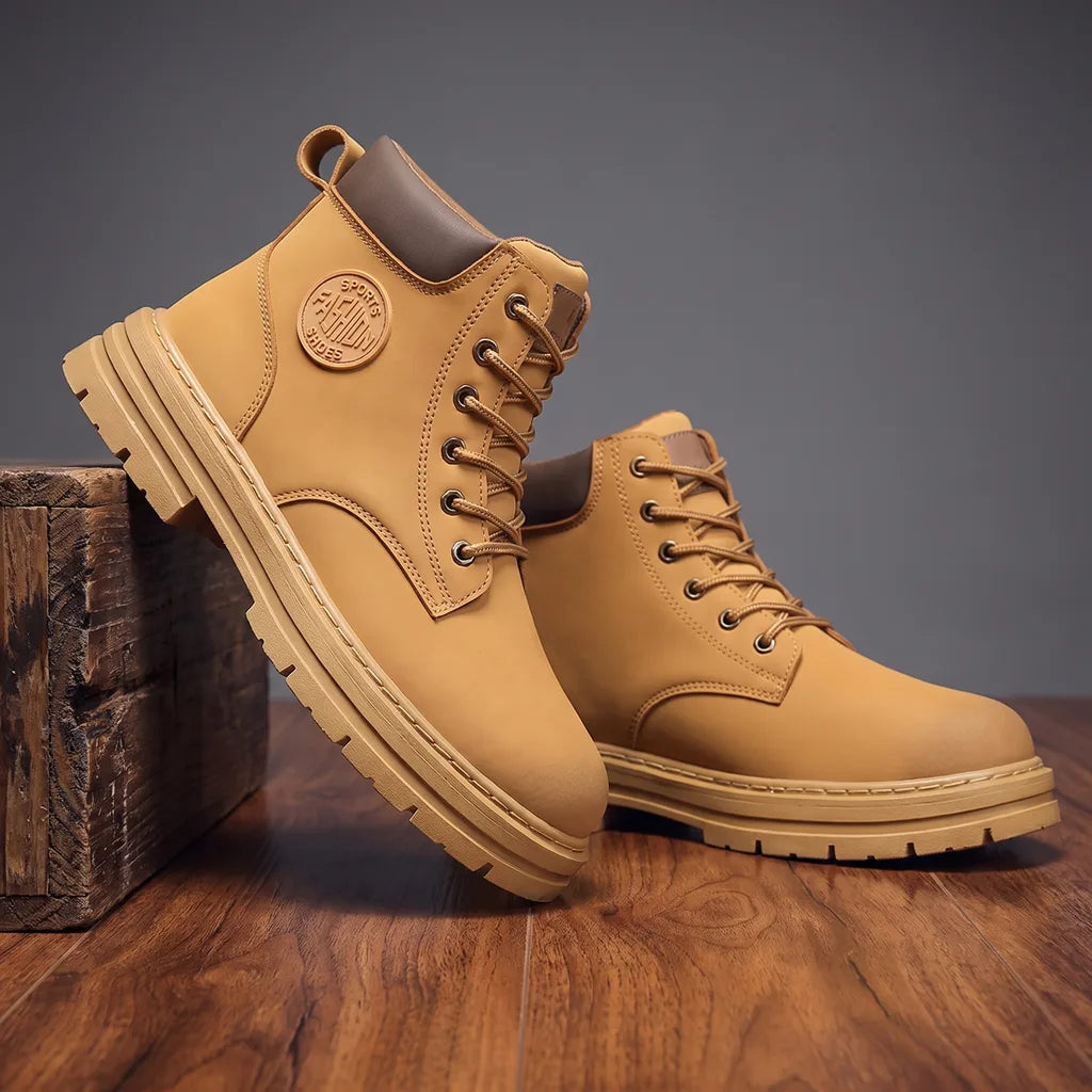 Lucas | Men's Winter Boots  - Color:Tan;Size:39
