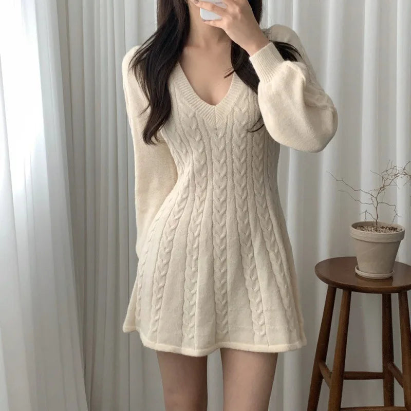 Lucille | Women's Jumper Dress - Color:White;Size:S