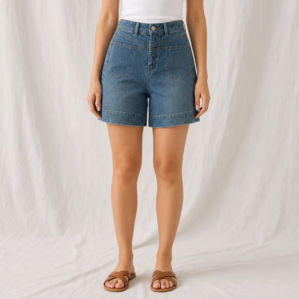 Women's Posy High-Waist Denim Shorts
