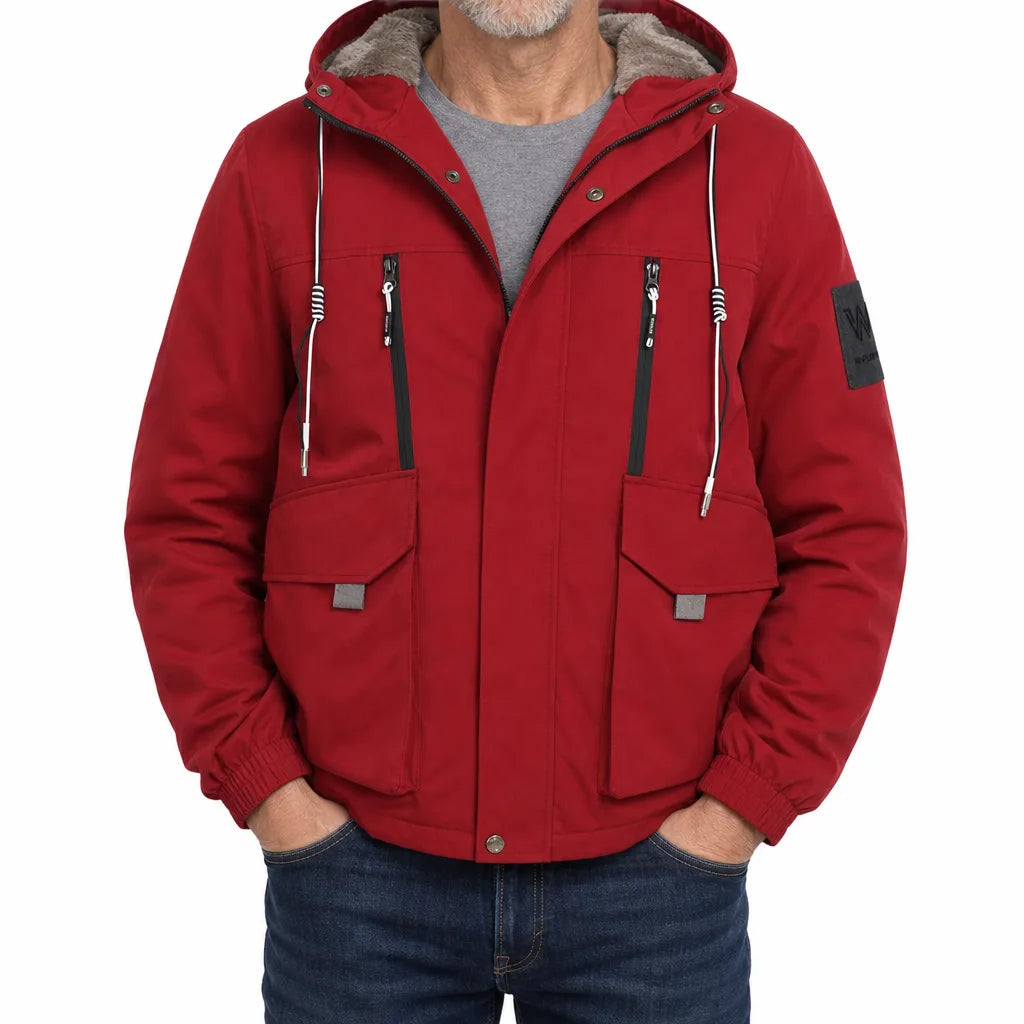 Macallan | Men's Winter Coat - Color:Red;Size:M