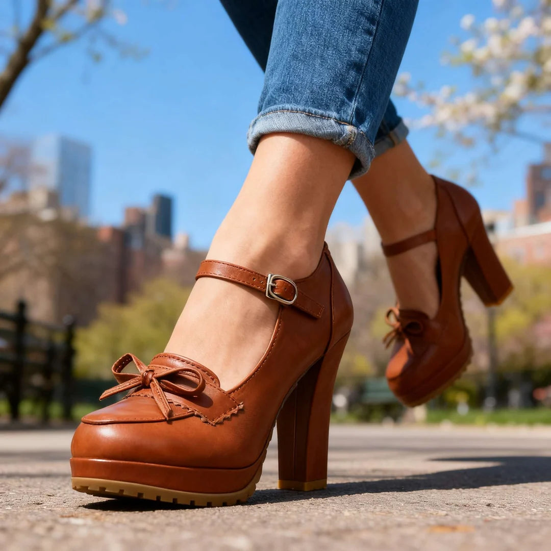 Scarlett | Women's Bow-Tie Mary Jane Heels