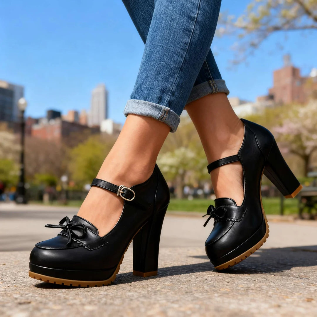 Scarlett | Women's Bow-Tie Mary Jane Heels