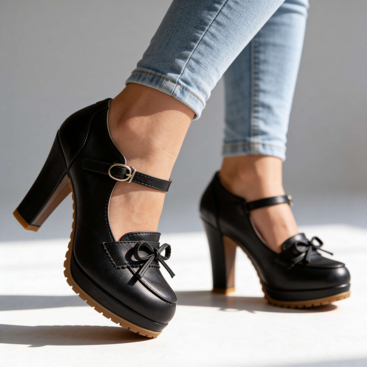 Avery | Women's Bow-Tie Buckle Pumps
