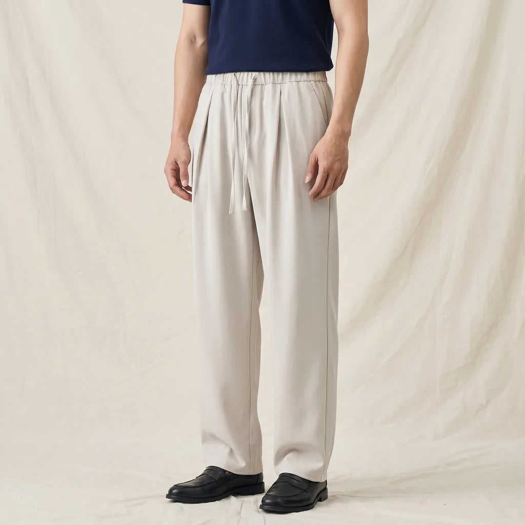 Apricot Mahoney Straight-Leg Drawstring Trousers 1