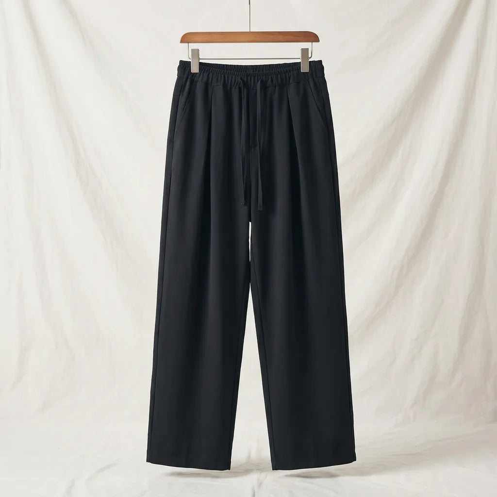 Mahoney Straight-Leg Drawstring Pants - Color:Black;Size:XS