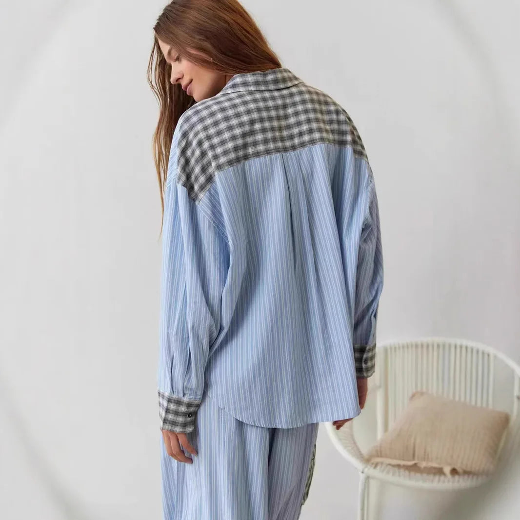 Women's Mahoney | Women's Autumn Cotton Pajamas Set