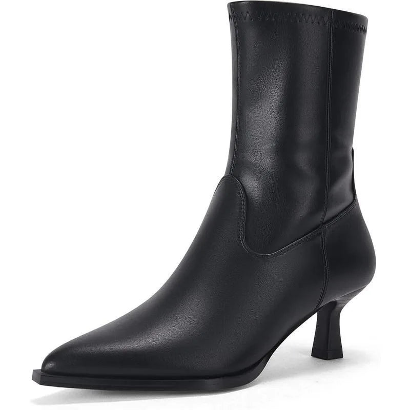 Maia | Women's Heeled Boots - Color:Black;Size:36