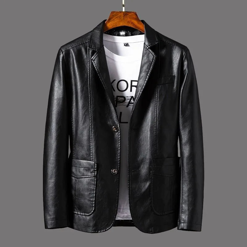 Malik | Men's Blazer Jacket  - Obsidian Black