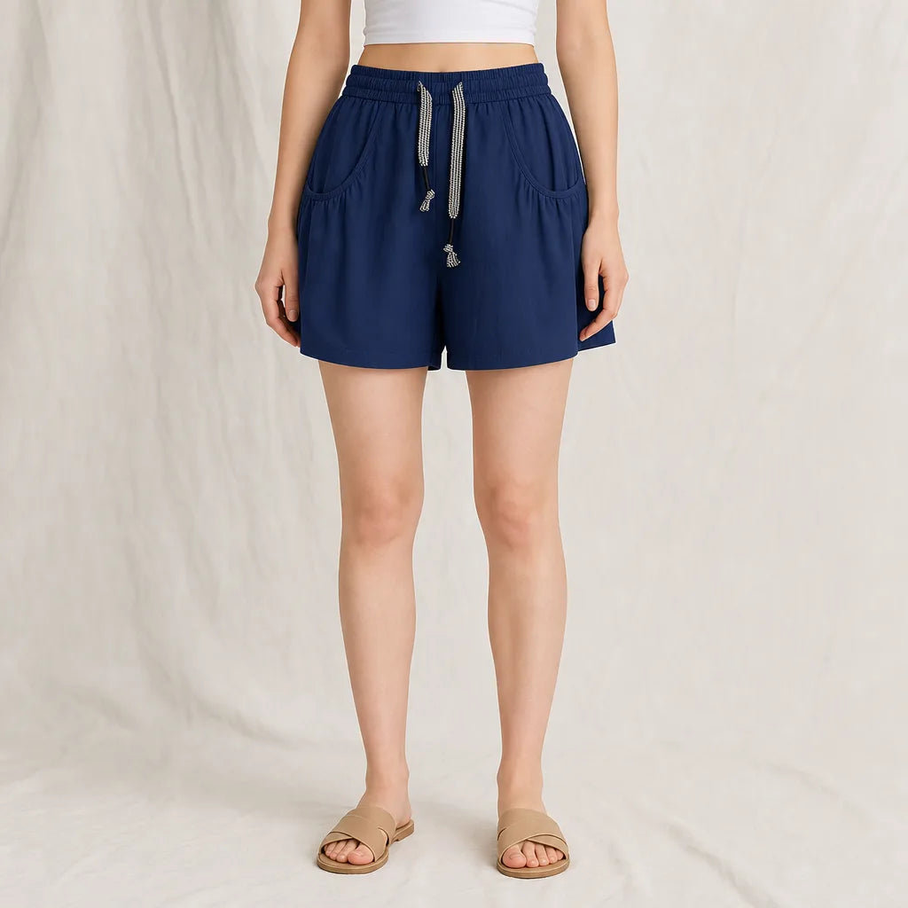 Women's Navy Margaux High-Waist Cargo Skort
