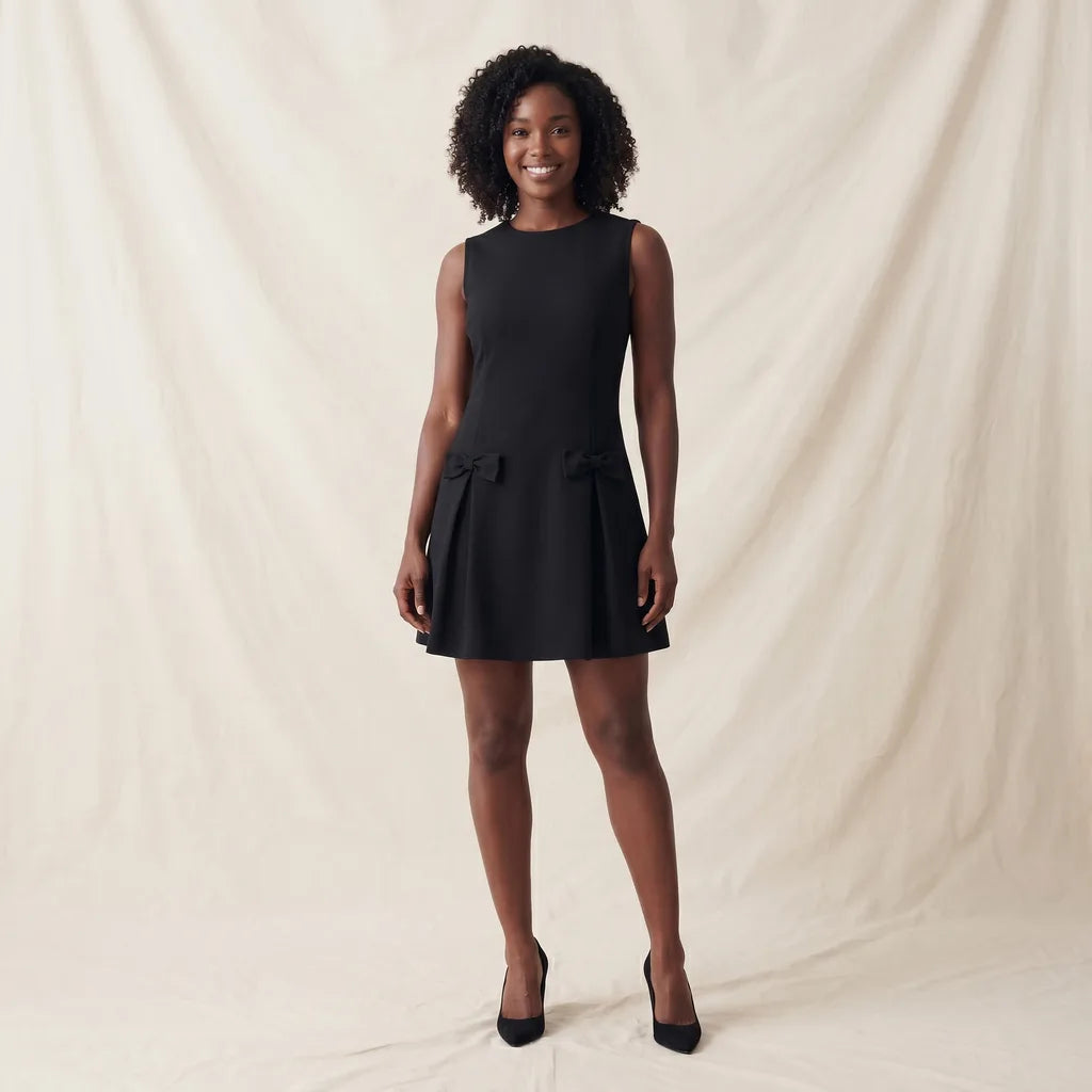 Marie Sleeveless Dress - Color:Black;Size:L