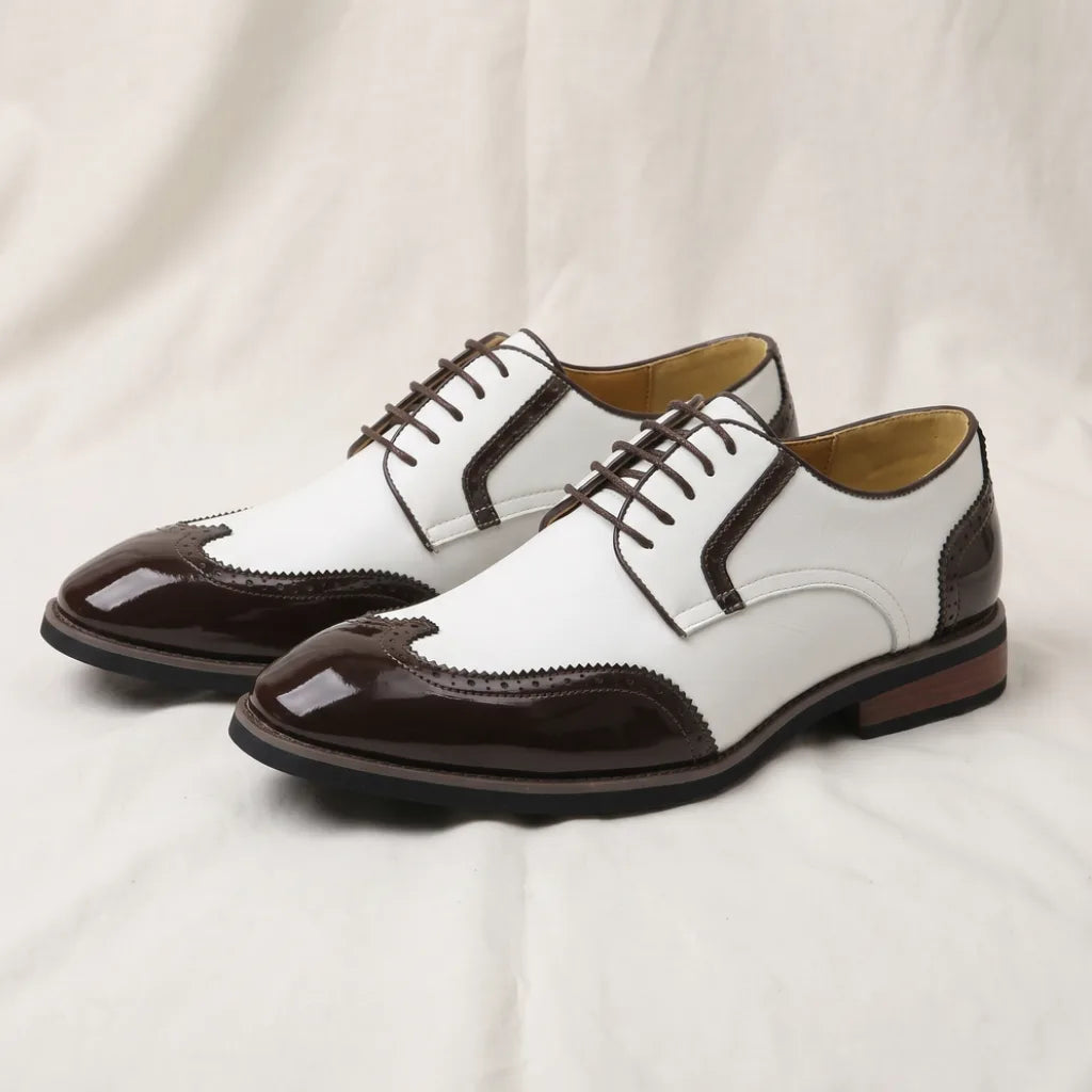 Marvin Leather Derbies - Color:White;Size:38