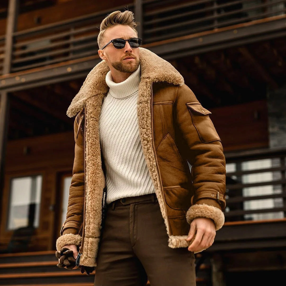 Mathers | Men's Winter Jacket - Color:Beige;Size:XS