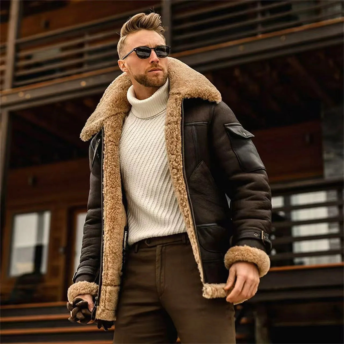 Mathers | Men's Winter Jacket - Color:Dark Brown;Size:XS