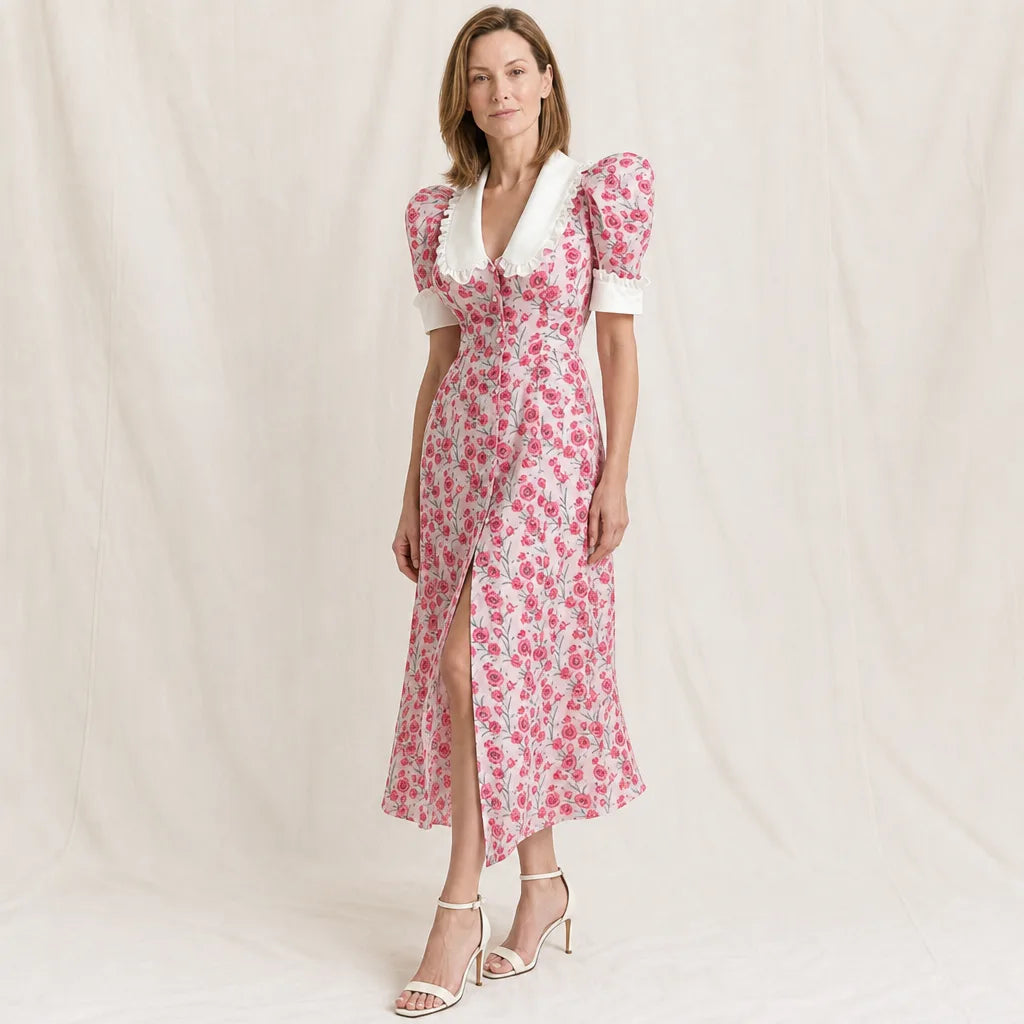 Women's Floral Merrill Floral Puff Sleeve Dress