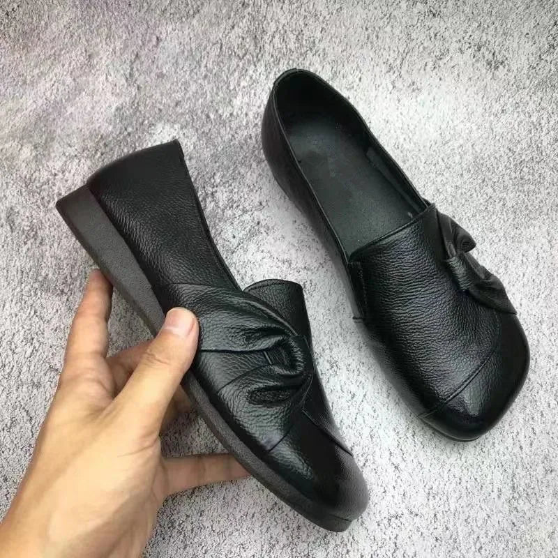 Mia Bow Flats - Color:Black;Size:35