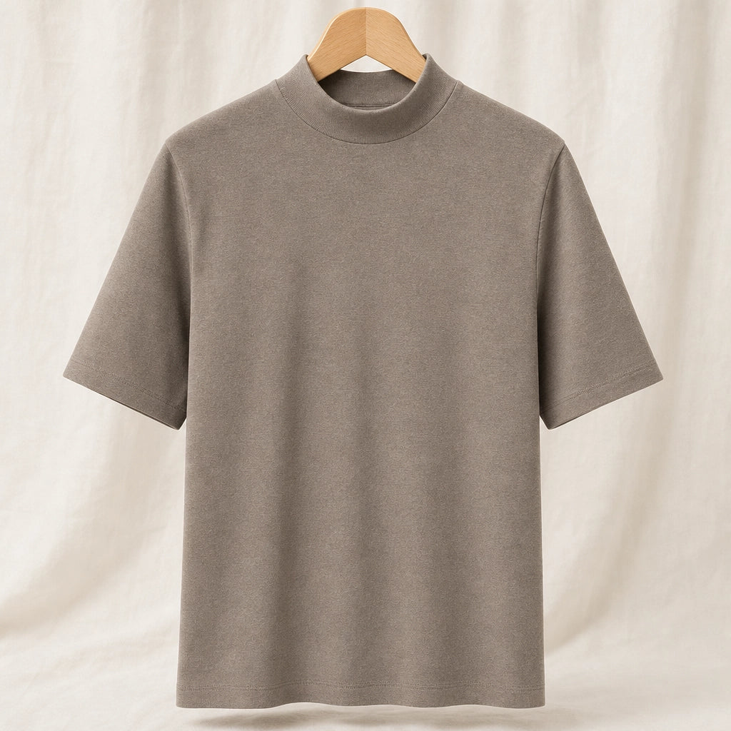 Hannah Fine Knit Casual Top - Color:Mocha;Size:S