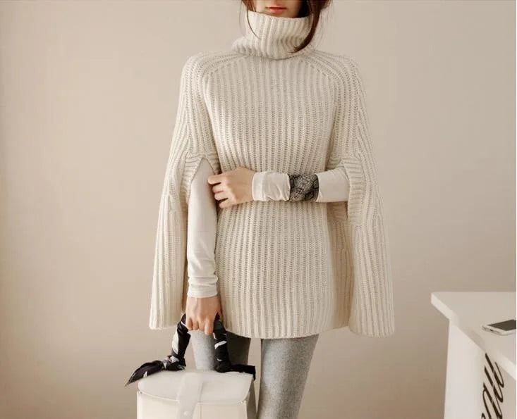 Murray | Women's Turtleneck Jumper  - Color:White;Size:XS